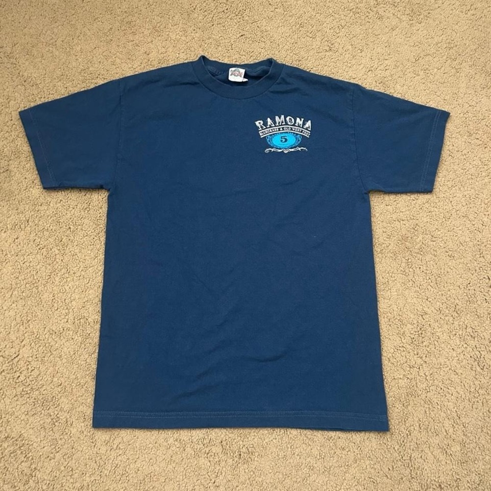 Vintage Ramona Bluegrass & Old West Fesr navy blue t-shirt Size M